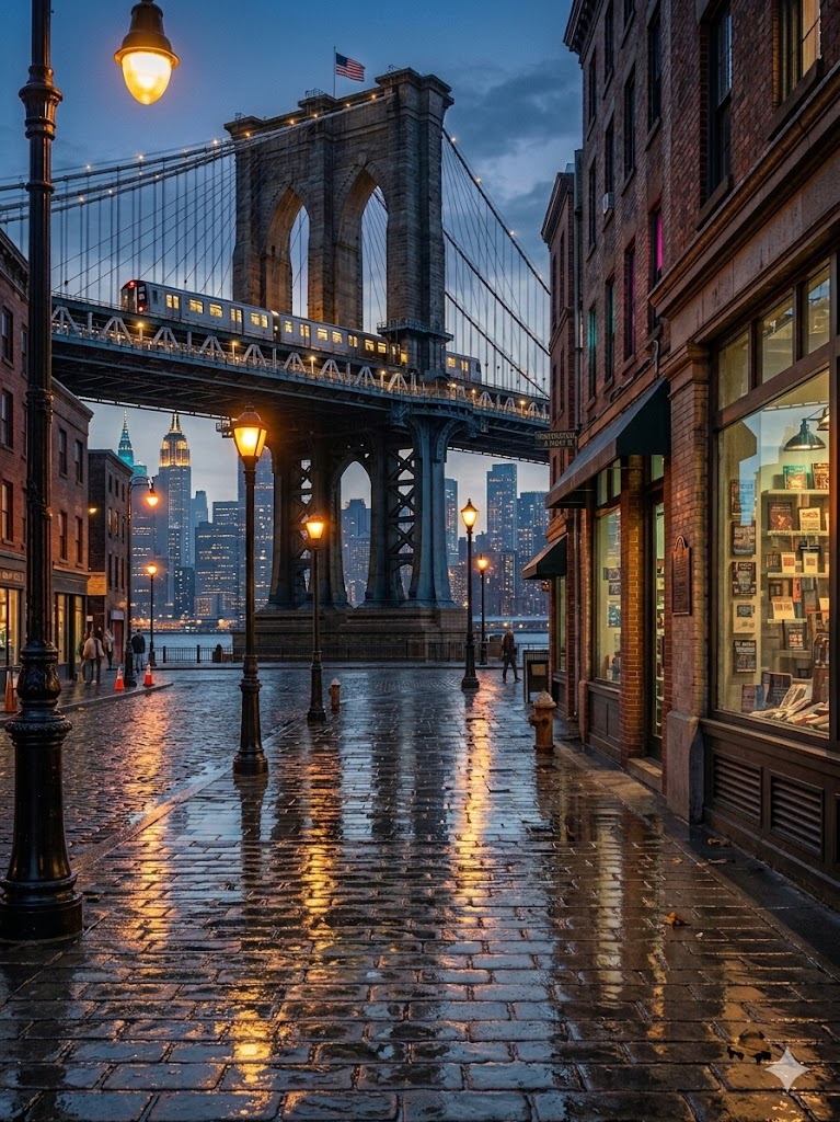 Neo-Brooklyn world artwork where the family story evolves into a cinematic setting.